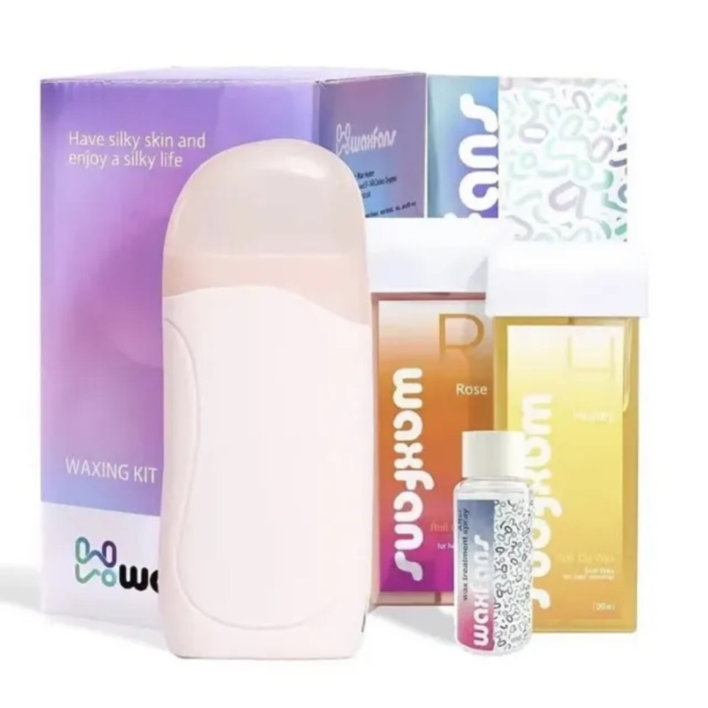 Wax Roller,Roll on Wax Kit, Waxfans Wax Rollerkit for Hair Removal,Roll on Wax f